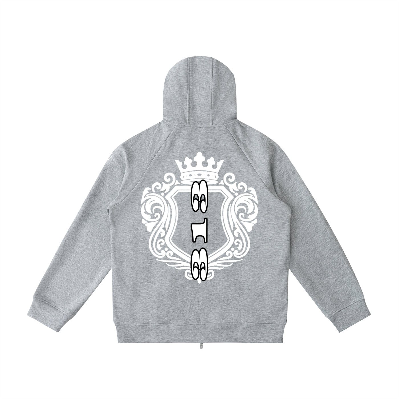 Detroit Heavyweight Raglan Sleeve Zip Hoodie