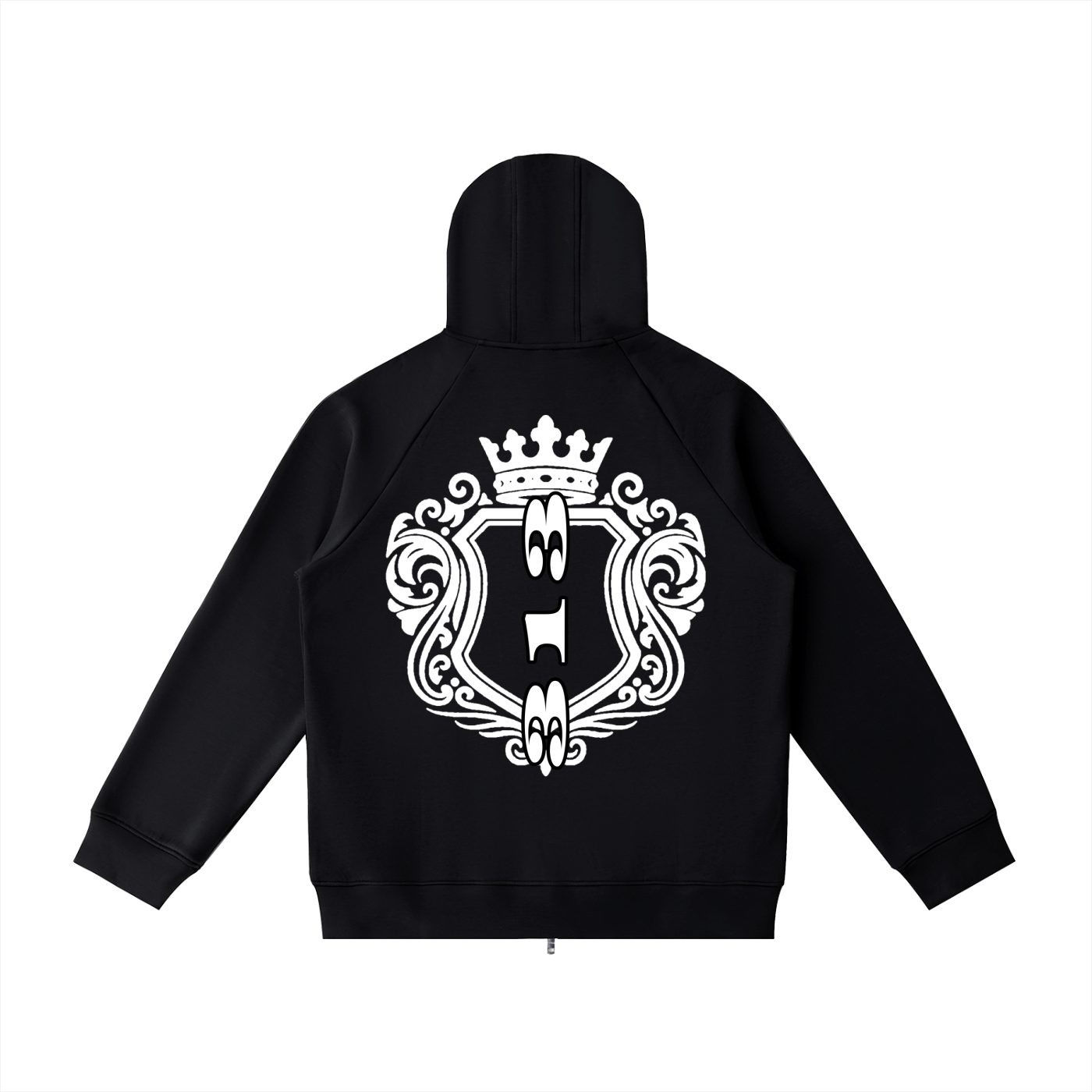 Detroit Heavyweight Raglan Sleeve Zip Hoodie